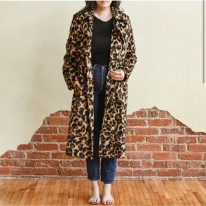 Scotch & Soda Leopard Trench Coat Size